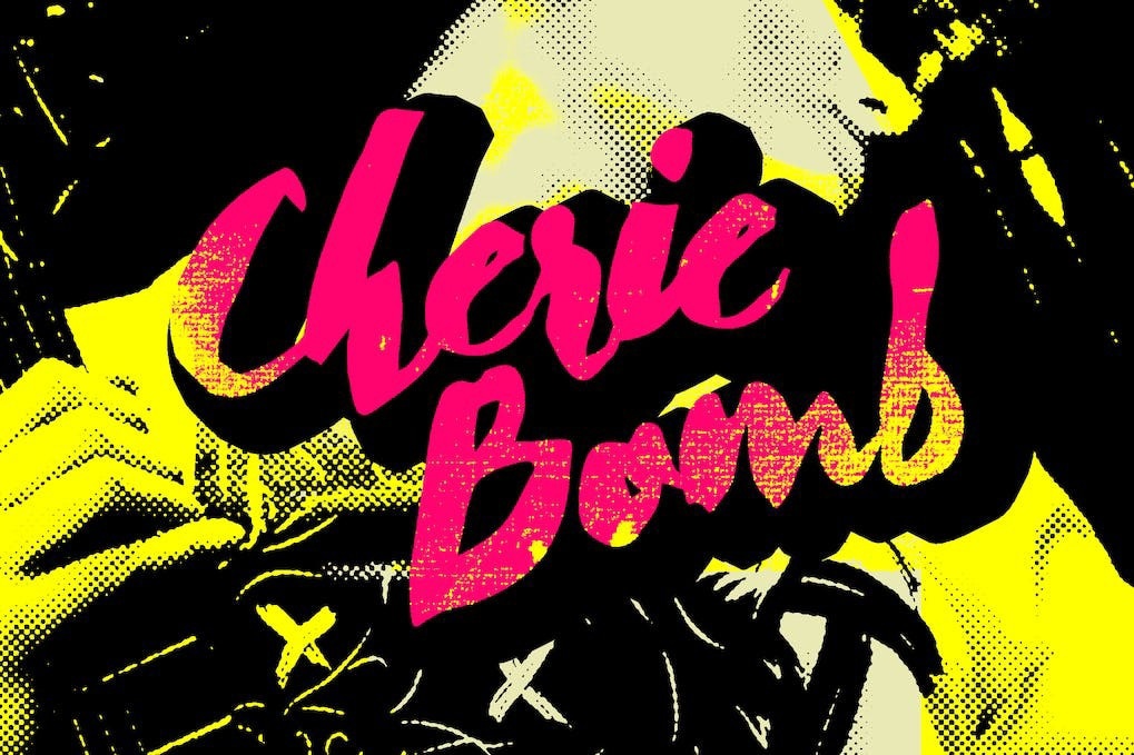Przykład czcionki Cherie Bomb